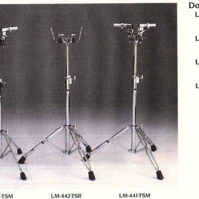 Ludwig LC-342-TSR Classic Rocker Double Tom Stand Vintage 80s Blk/Wht Label  - LRDTS-701 image 17