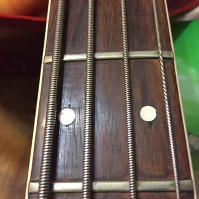 Mosrite 350 Stereo Bass '70s Burgundy image 11
