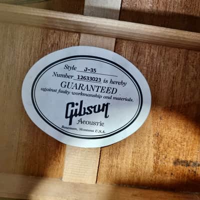 Gibson J-35 Antique Natural 2013 image 9