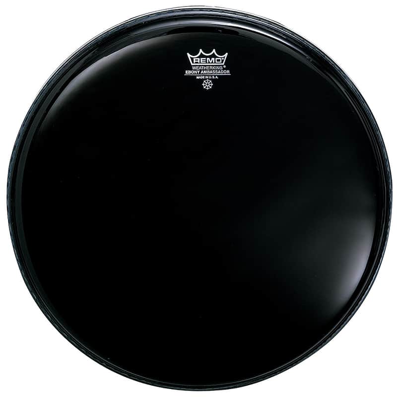 Remo Ambassador Ebony Drum Head 6" image 1
