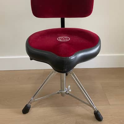 Roc N Soc Nitro Gas Drum Throne with Original Saddle and Backrest NR-O-R 2010 - Red image 1