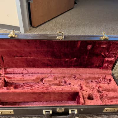 Yamaha YAC SSC801 Early 2000s - Brown Leather- Locking Leather Soprano Saxophone Hard Case image 3