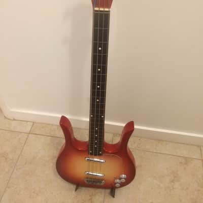 Dynelectron Fretless Longhorn bass Danelectro copy RARE 60s/70s image 2