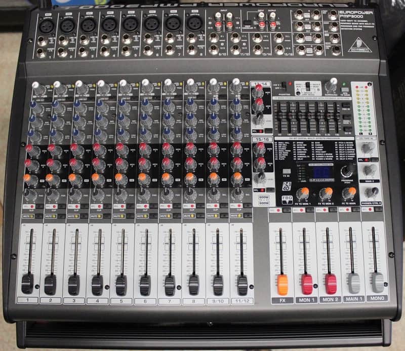 Behringer Europower PMP3000 1200-Watt 16-Channel Powered Mixer with Multi-Effects Processor image 1