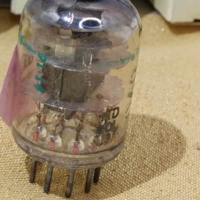 One (1) Amperex NOS IOB JAN 6688 Vacuum Tube E180F EF180 Triple Mica Black Plate Pentode 1970 image 4