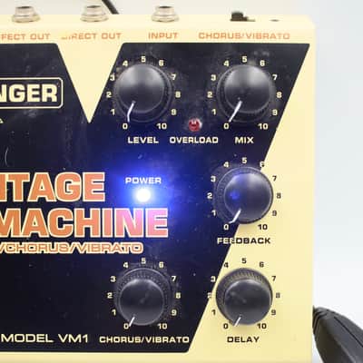 Behringer VM1 Vintage Time Machine Delay / Vibrato Guitar Effect Pedal S11xx453520 image 4