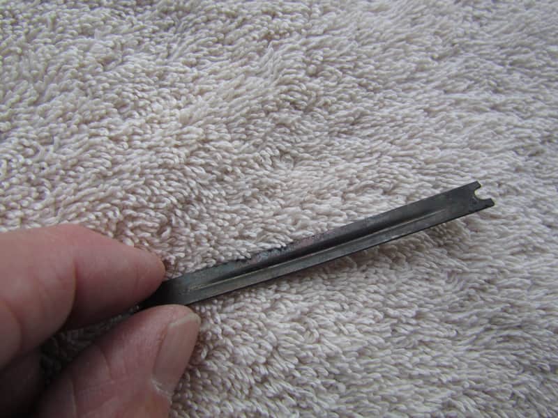 Gibson Adjustable Bridge Saddle Metal Support Strip 1950's Era Gibson Bridge Saddle Metal Strip Vintage Part image 1