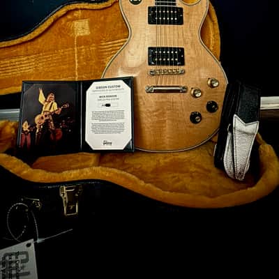 Gibson Custom Mick Ronson 1968 Les Paul Custom Collector's Edition, Antique Natural/Ebony image 3