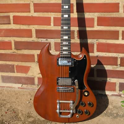 Gibson SG Standard 1974 - Walnut w/ Factory Bigsby - All Original - Exceptional "Time Capsule" Condition image 6