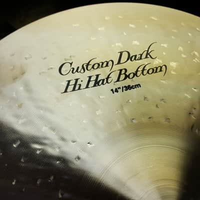 Zildjian 14" K Custom Dark Hi Hats Cymbals 940g Top 1241g Bottom image 4