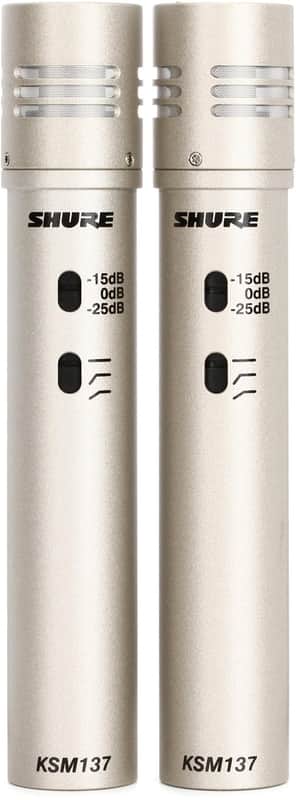 Shure KSM137 Small-diaphragm Condenser Microphone - Stereo Pair image 1