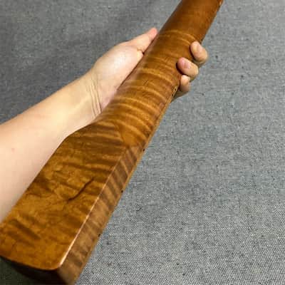 Roasted flame maple 20 fret Fretless J Bass guitar Neck parts 4 string 34inch image 4