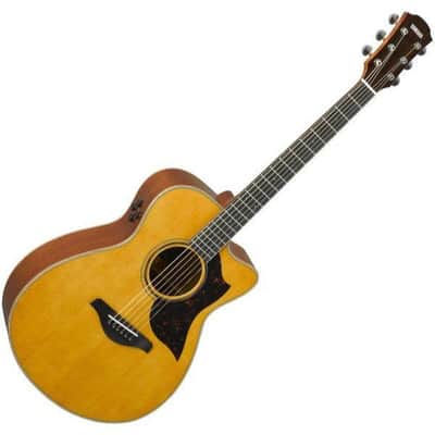 Yamaha AC3M Concert Acoustic/Electric Guitar Natural | Reverb