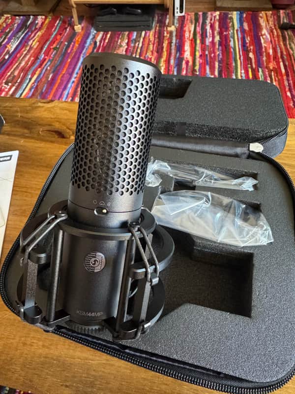 Shure KSM44MP Large-Diaphragm Multi-Pattern Condenser Microphone 2026 - Present - Black image 1