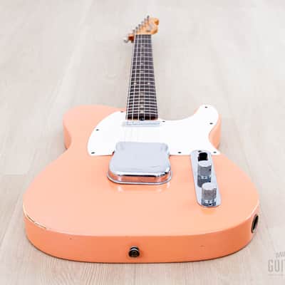 1960 Fender Telecaster Pre-CBS Vintage Guitar Slab Board Tahitian Coral w/ Case image 10