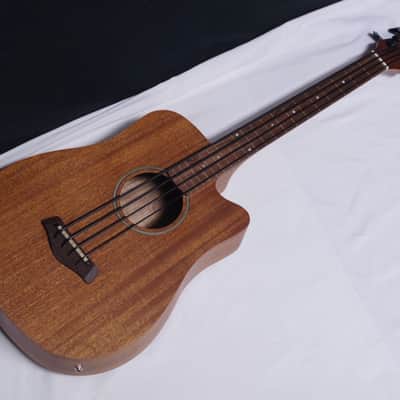 GOLD TONE MicroBass 25" scale FRETLESS 4-string A/E BASS guitar w/ BAG MBass - B image 2