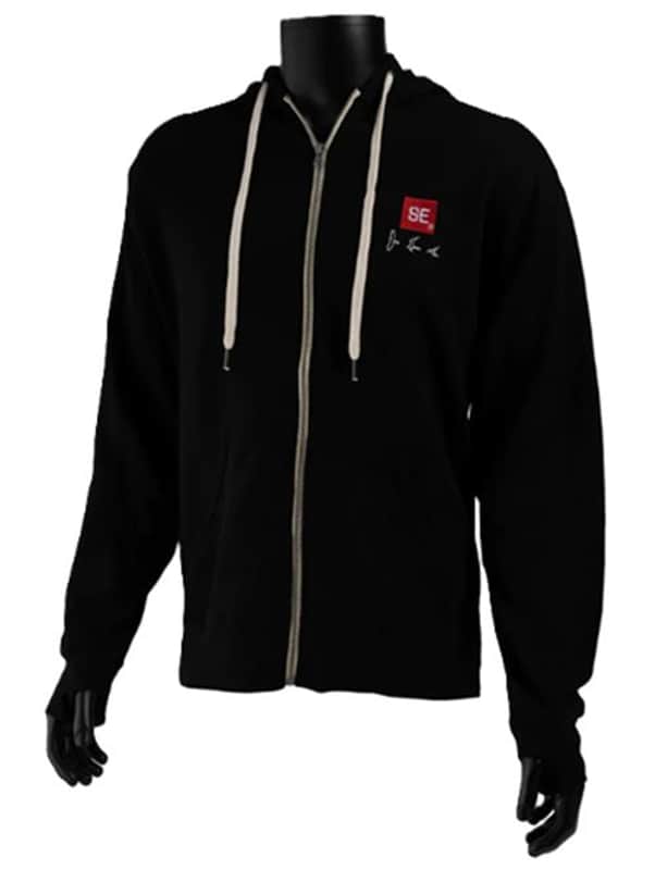 PRS SE Full Zipper Black Hoodie, XL image 1
