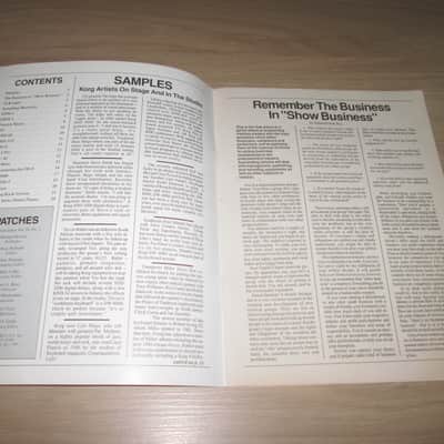 Korg Patches Magazine's - 1988 (Vol.4 nr.2) and 1990 (Vol.6 nr.1) - Original Vintage Synthesizer Brochure/Catalog image 4