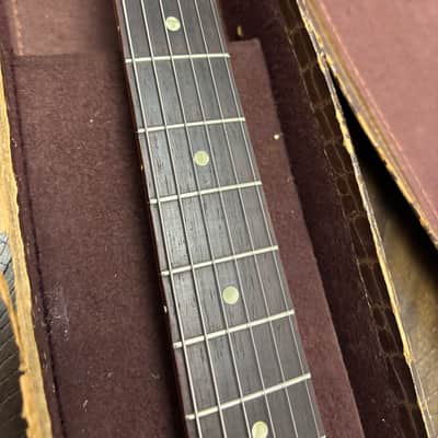Vintage 1956 Gibson Les Paul Junior Sunburst w/Original Alligator Case All Original Bild 3