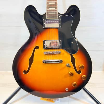 Best Choice Products Semi-Hollow Electric Guitar ES-335 Style Sunburst w/ Gig Bag 2020 image 2