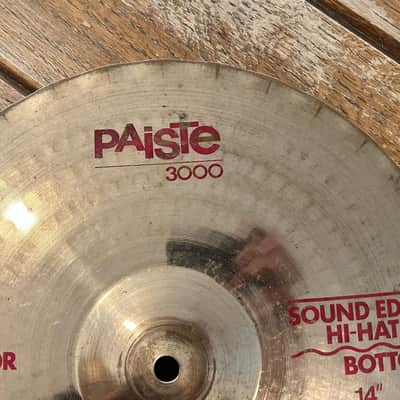 Vintage PAISTE 3000 Reflector SOUND EDGE 14" HI HAT BOTTOM ONLY - 1980s image 3
