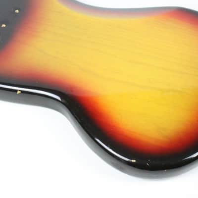 1977 Vintage Fender Mustang Ash BODY Factory Sunburst USA 1970s w/Original Neck Plate image 19