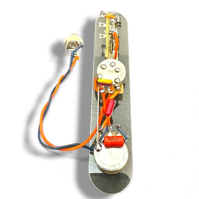 3-way tele CTS 500K with Greasebucket Tone Circuit with NOS 60’s Tropical Fish Capacitors and NOS Sprague Pacer Cap! image 1