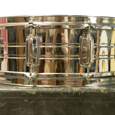 1970s Pearl 5x14 Chrome Over Steel Snare Drum image 7