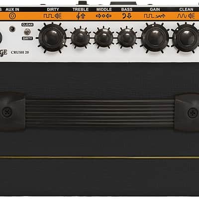 Orange Crush 20 Twin-Channel 20W Guitar Amplifier, Black image 3