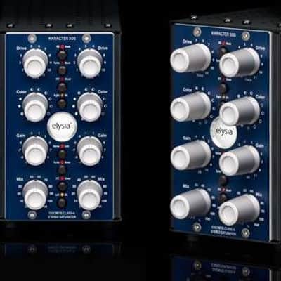 Elysia karacter 500 2-Channel 500 Series Saturator Module 2010s - Blue image 2