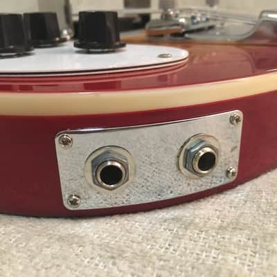 Left Hand Lefty Bass Paul McCartney 2000's Psychedelic Finish Stereo Output Neck Through DCustom image 9