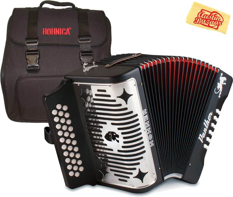 Hohner Panther Diatonic Accordion - Keys G/C/F w/ Gig Bag image 1