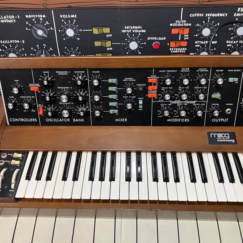 1971 – 1982 Moog Minimoog Model D 44-Key Monophonic Synthesize…