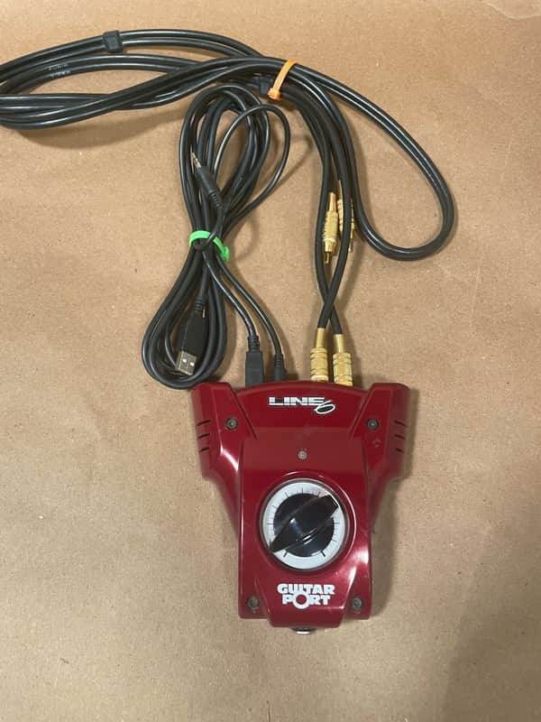 Line 6 Guitar Port USB Guitar Interface 2000s - Red image 1