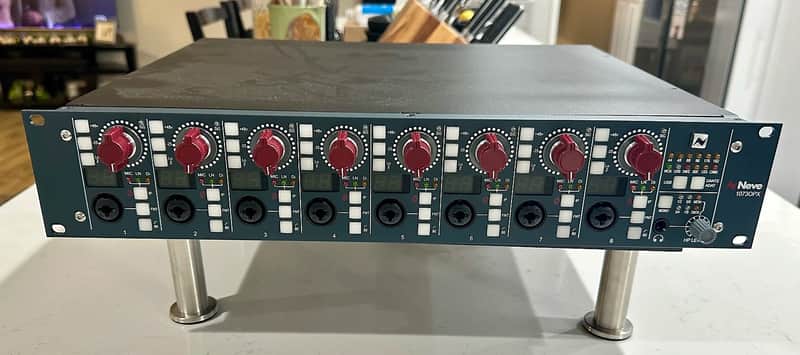 AMS Neve 1073OPX 8-Channel Microphone / Line Preamp 2021 - Present - RAF Blue image 1