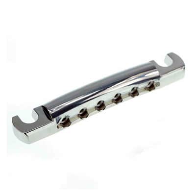 Faber TP-59NG Gloss Nickel Vintage Spec Pure ALU Tailpiece - CRYO image 2
