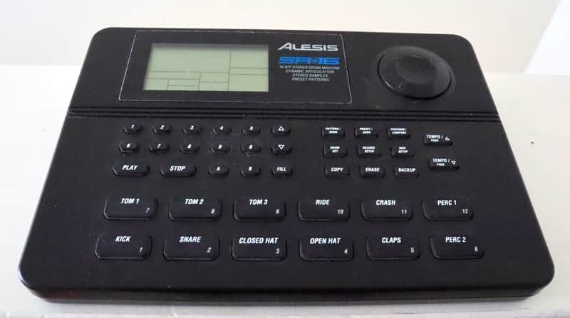 Alesis SR-16 Drum Machine 1990s - Black image 1