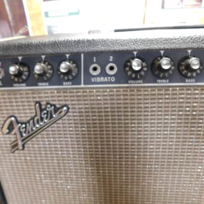 1967 Vintage Fender Blackface Deluxe Reverb Amp 20 Watt 1x12 Combo ! image 2