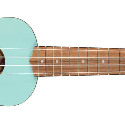 Fender Venice Soprano Uke, Walnut Fingerboard, Daphne Blue image 2