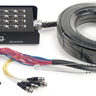 Stagg Stagebox 16 XLR F/4 XLR M- 15M 50' Drop Box Stage Snake Ssb-15/16x4xh image 1