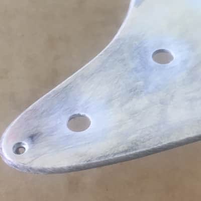 1980s Vintage Fender MIJ Japan 57 Reissue Strat Pickguard White Aged Relic Stratocaster JV image 15