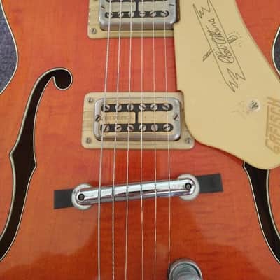 1960 Gretsch 6120 Chet Atkins Hollow Body Orange. Vintage image 19