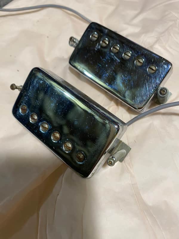 Gibson Stamped Patent 1970’s Humbucker set 1970’s - Chrome image 1