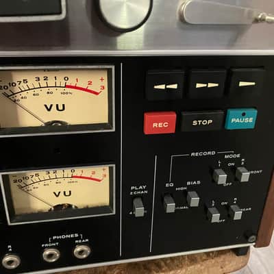 PLEASE READ AD!!! TEAC 3340S 1/4" 10.5 inch 4-Track 4 Channel quad Semi Pro Reel to Reel Tape Deck Recorder 1970s - Silver image 7