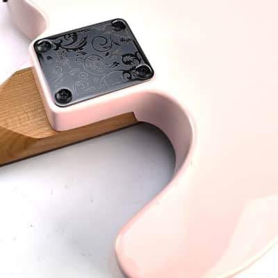 Stainless Steel Engraved Electric Guitar Neck Plate 4-Bolt Square Neck Joint Plate Joint Reinforce Board for Strat ST Telecaster Tele Bass Electric Guitar Parts Replacement (Black) image 4
