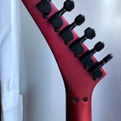 1987 MIJ By ESP Kramer Bluesbreaker, Neck-Through, Gradient Metallic Orange, Kramer Gig Bag image 5