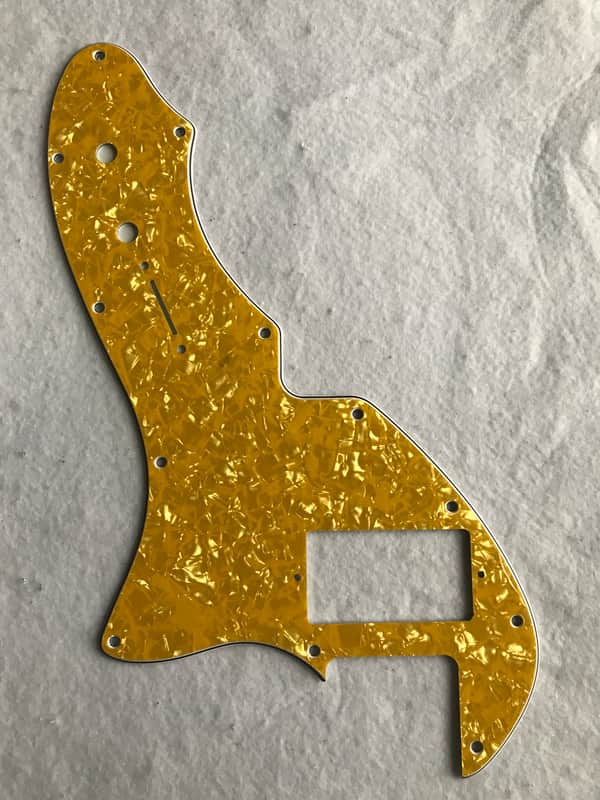 For Fender US Telecaster Thinline/Tele 69 PAF Guitar Pickguard,4 Ply Gold pearl image 1