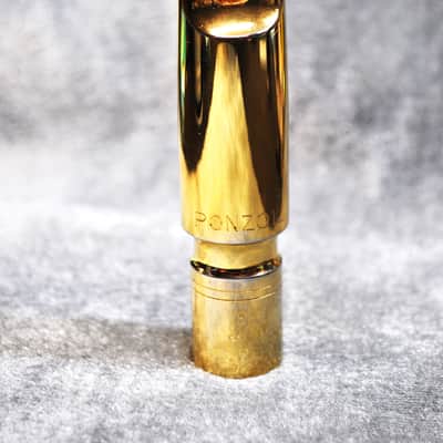 Peter Ponzol 110/S/ML GOLD PLATED TENOR MOUTHPIECE - GOLD image 1