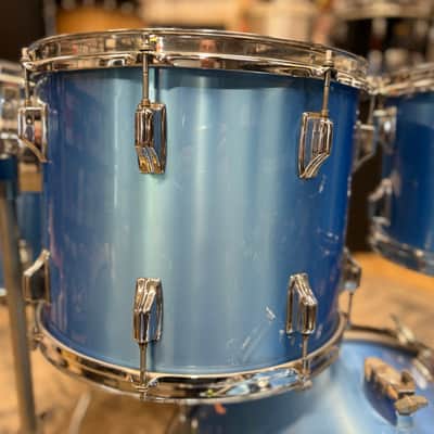 Rogers XP8 Six Piece Drum Set - 1980s - Blue Mist image 8