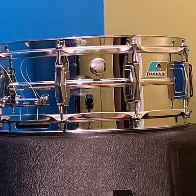 Ludwig, 1970, BO1 “Cut Badge”, Chrome Over Brass, 5” x 14” Snare Drum image 10